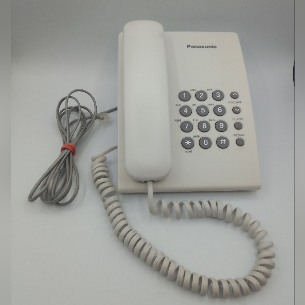Panasonic White Corded Telephone